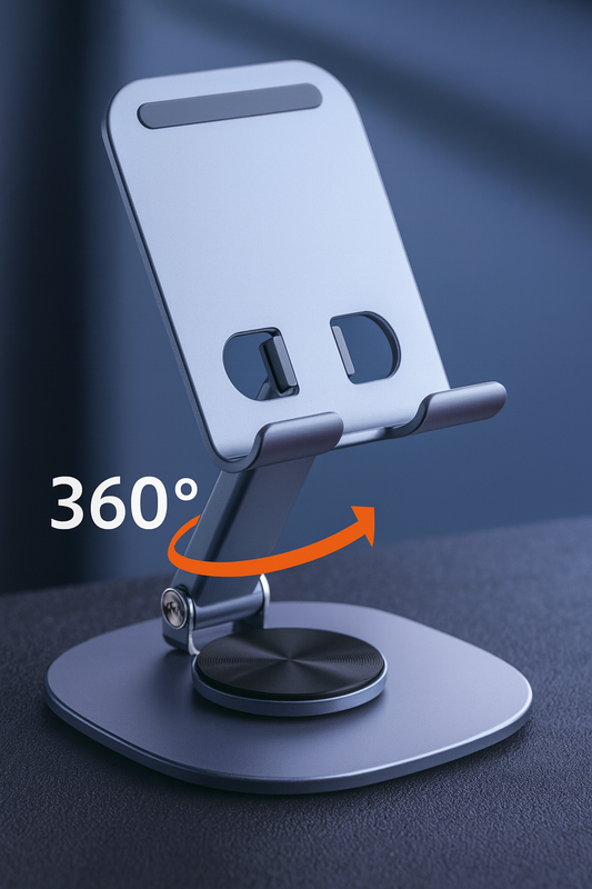 Metal Mobile Holder – 360° Rotatable Stand with Carbon Steel Plate